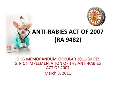 Pet owners' awareness on RA 9482 (Anti.
